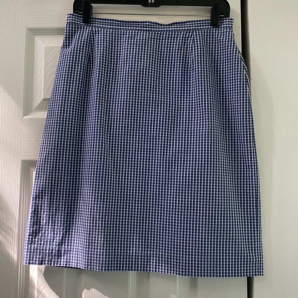 Casual Corner Annex Cotton Skirt Plaid Size 10